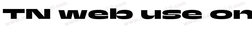 TN web use only字体转换